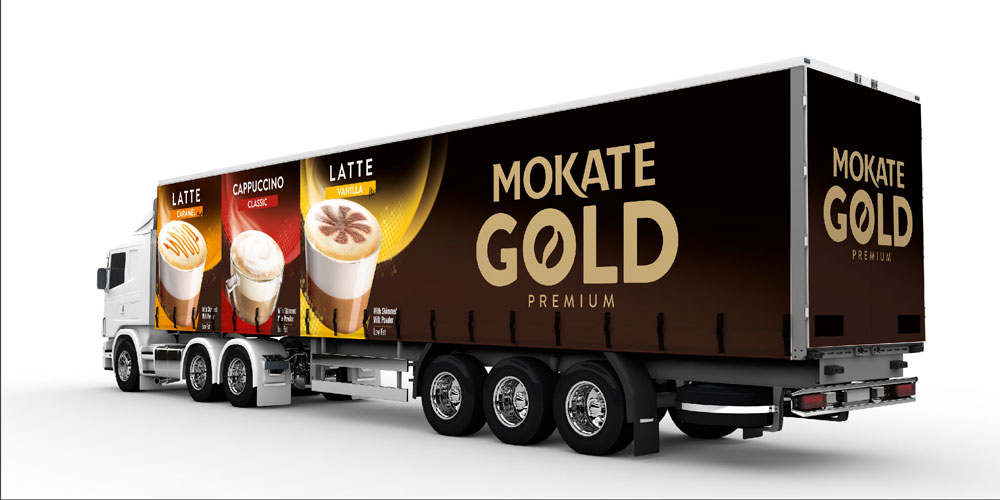 Mokate Sp. z o.o. - Projekt grafiki na ciężarówkę